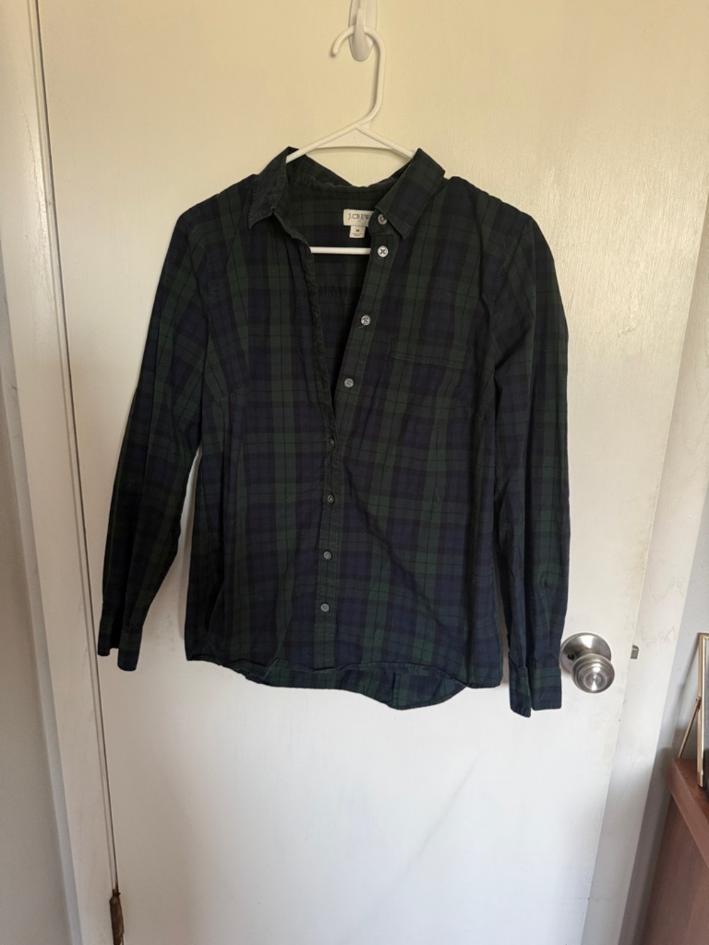J. Crew Blackwatch Plaid Button-Down Shirt - Green & Navy